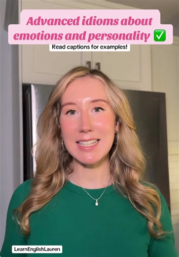 😌 3 Advanced Idioms About Emotions & Personality! ❤️ Wear your heart on your sleeve = show feelings openly (C1) 🤚 Keep someone at arm’s length = avoid closeness (C1) 😡 Bite someone’s head off = speak angrily suddenly (B2/C1) #idioms #idiomas #english #learnenglish #greenscreen