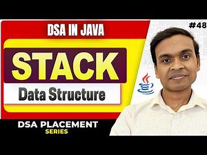 Stack Data Structure in Java | Implementation + Introduction | DSA in Java Full Course #48 🔥
