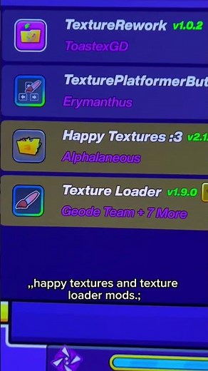 How to get texture packs in gd #geometrydash #gdupdate #gaming #viral