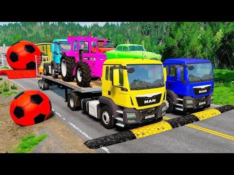 Powerful Double Flatbed Truck | Heavy Load #PowerTransport Beast on Road