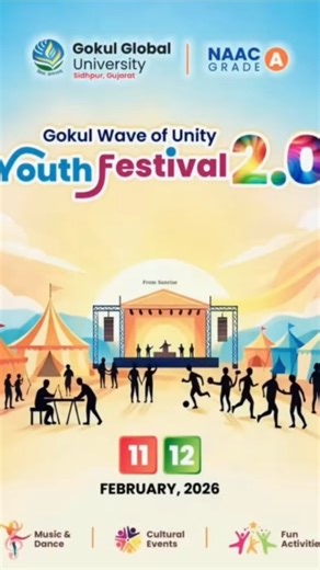 Mack_Vinit on Instagram: "Youth festival 2.0 Gokul wave of unity #gokul global university #viralreels #collgevibes❤️ #gokulcollege#enggnring"