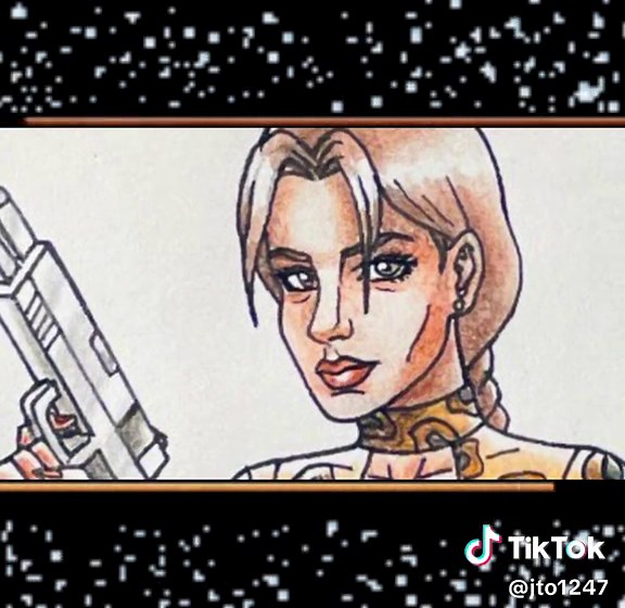 Lara Croft in her “Nightmare in Vegas” outfit…..