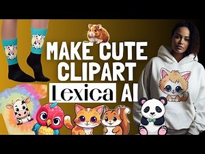 How to Make Clipart using Lexica AI Art Generator (& Use it for Print on Demand)