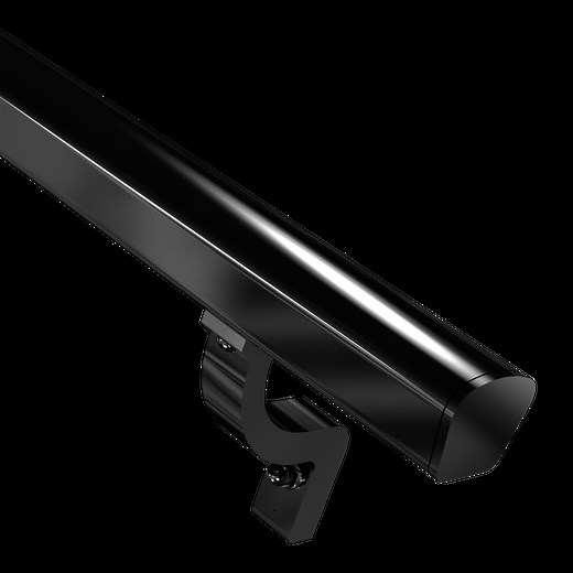 PEAK 1800mm Black Aluminium Balustrade Modular Handrail Kit