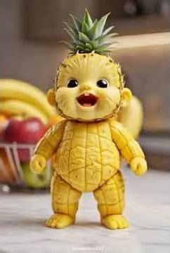 Funny Pineapple Dance 🍍😂 | Cute Fruit Characters #pineapple