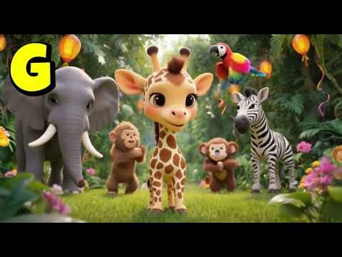 G for Giraffe 🦒 | ABC Alphabet Song | Nursery Rhymes & Kids Learning Video