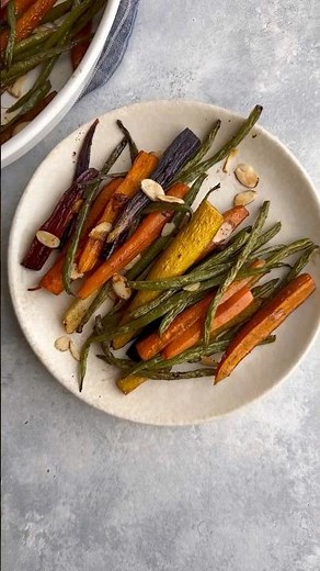 Roasted Carrots and Green Beans