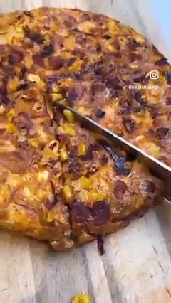 My cauliflower, chorizo & corn frittata. So simple, so delicious and is great eaten hot or cold 👌☺️ | The Body Coach