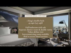 Four Seasons Tokyo Otemachi Superior Room (City View) & Hotel Video Tour