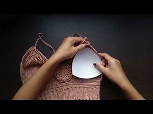 How To Add Bra Pads | Attach Padding To Crochet Tops