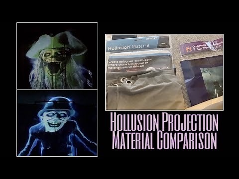 Hollusion Projection Material Comparison | Halloween Decorating | Digital Decorations | Atmosfx