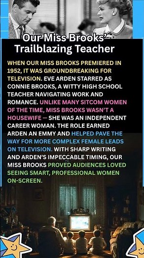 Our Miss Brooks’ Trailblazing Teacher #OurMissBrooks #ClassicSitcom #VintageTelevision
