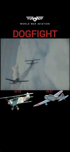 🎥 Dogfight footage from the Japanese film "Burning Sky". A Japanese Ki-27 is tangling with a Japanese Ki-10 (dressed to look like a Chinese Hawk III) | World War Aviation