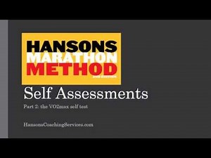 Self Assessments Part 2: the VO2max self test