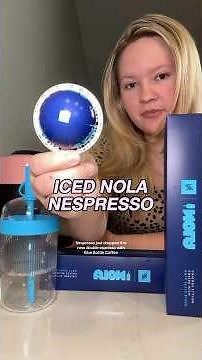 Iced NOLA Nespresso x bluebottle coffee capsule with chicory #shorts