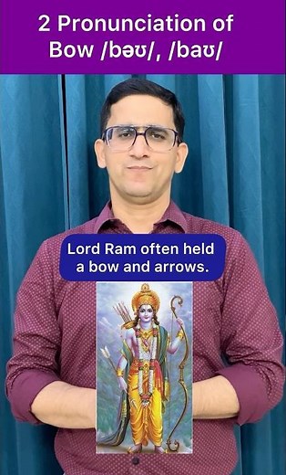 2 Pronunciation of Bow with Examples #spokenenglish #britishenglish #americanenglish