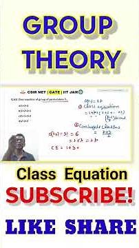 63 class equation of permutation group S3| class equation of group of order 6 | csir net gate iit