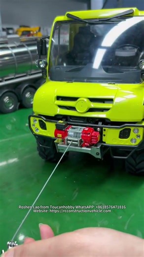 1/10 4X4 U423 RC Off-road Vehicle -Auto-control electric winch, SOLID METAL bucket #rc #machine