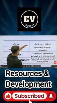Classification of Resources_Resources and Develpoment_Geography_Class 10th NCERT_Shri Krishna Sir