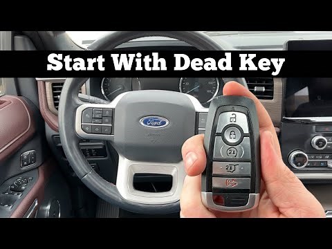 How To Start 2018 - 2024 Ford Expedition With No Key Detected - Dead Remote Key Fob Battery Starting