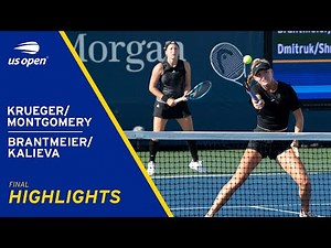 Girls' Doubles Final | Krueger/Montgomery vs Brantmeier/Kalieva Highlights | 2021 US Open