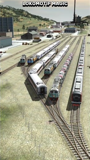 Kereta Api India melewati jalur persilangan #railway #train