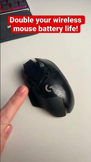 How to get longer battery life on your wireless PC mouse!