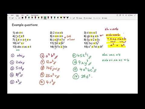 KS3/GCSE Maths - Algebraic Manipulation 1: Simplifying Expressions (Multiplying)