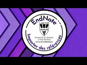 Introduction à EndNote partie 6 : Importer des références