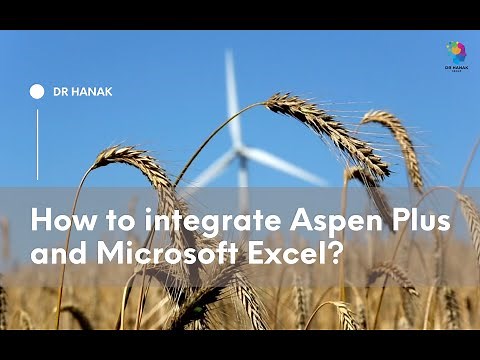 How to integrate Aspen Plus and Microsoft Excel? Learn Chemical Engineering Design with Dr Hanak