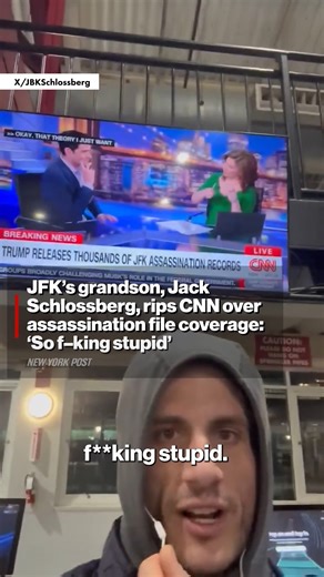 357K views · 1.9K reactions | President John F. Kennedy’s grandson, Jack Schlossberg, tore into CNN for covering the trove of 80,000 documents surrounding the 35th commander-in-chief’s 1963 assassination that were released by the Trump administration Tuesday. | New York Post | Facebook