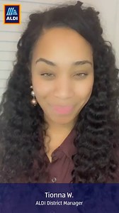 20K views · 178 reactions | According to Tionna, it's no secret that the ALDI District Manager role has a lot to offer.  In addition to competitive pay, benefits & a company car, Tionna believes that one of the best perks of the job is the award-winning training ALDI provides to its people.  Learn more about the benefits of the DM role & apply today: https://bit.ly/3MTQWc6 | ALDI USA Careers | Facebook