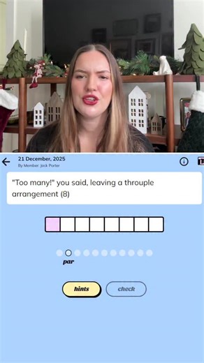 Hannah❤️ on Instagram: "Minute Cryptic Sunday, December 21st, 2025 solve // I genuinely cannot tell if these are getting easier, or if we’re just collectively getting better at them!! What do you think?"
