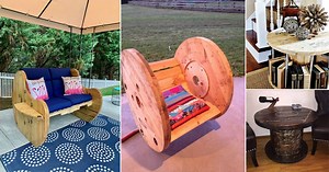 22 Creative Wooden Cable Spool Ideas | Wire Spool Ideas