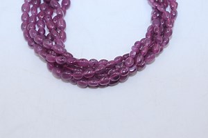 Natural Ruby Beads, Smooth Oval AAA+ Quality, 4-6mm, 16" Strand - Etsy