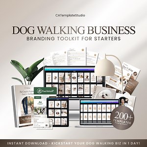 200 Dog Walking Business Branding Toolkit | Dog Walking Contract | Dog Walking Forms | Dog Walker Forms | Dog Walking Logo EDITABLE | Canva - Etsy