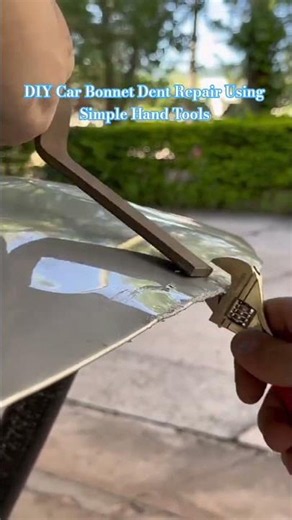 DIY Car Bonnet Dent Repair Using Simple Hand Tools
