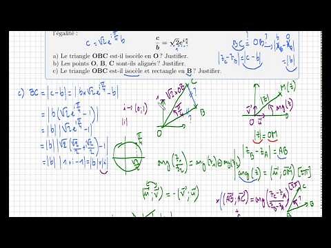 nombre complexe • exercice complet révision • module argument forme exponentielle • Sujet de Bac