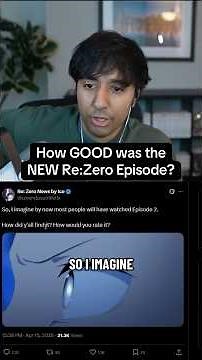 How GOOD was the NEW Re:Zero Episode? #rezero #anime #manga #isekai