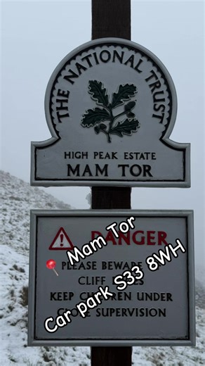 Mam tor 📍 S33 8WH, The main car park most visitors use to access Mam Tor — often referred to as the National Trust / Mam Nick car park — is very close to the start of the popular walk up the hill and ridge. This is Mam Tor Hillfort Car Park and the postcode for sat-nav is: UK Unreal UK hike even when I can see. fog • hills • quiet #hiking #peakdistrict #naturewalk #ukhiking #ukhikes