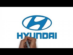 HOW TO DRAW HYUNDAI LOGO