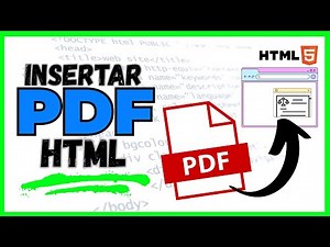 14. COMO PONER un DOCUMENTO PDF en HTML | COMO HACER UNA PAGINA WEB HTML