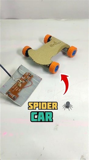How to make dc motor car || easy science project #shorts