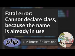 Resolve "Cannot declare class Attribute, because the name is already in use" or similar PHP errors