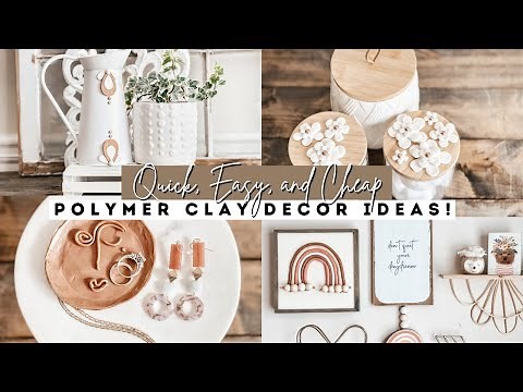 DIY Polymer Clay Decor On A Budget! | Quick & Easy | Ashleigh Lauren