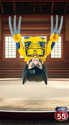 Lego Wolverine: Displaying his moves: #lego #animation #cartoon