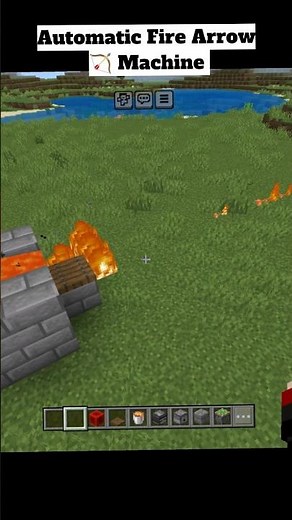 How to make Automatic Fire Arrow Machine # #minecraft #gamer #minecraftshorts #shorts #shortvideo
