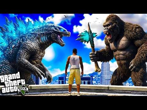 King Kong 🔥Vs Godzilla 🔥In Gtav 😱!