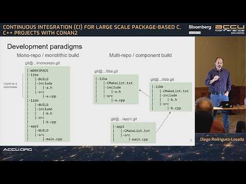 Continuous Integration for Large Scale C/C++ Projects With Conan2