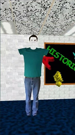 Baldi's Basics Classic Redone: New secret ending – Met with Blue Null #shorts